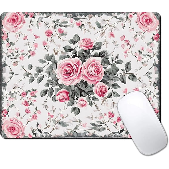 Custom Mouse Pad with Non-Slip Rubber, Small Square Design for Wireless Laptop & Computer Mouse Pads for Desk, 9.5 x 7.9 inch Smooth Surface for Gaming & Office