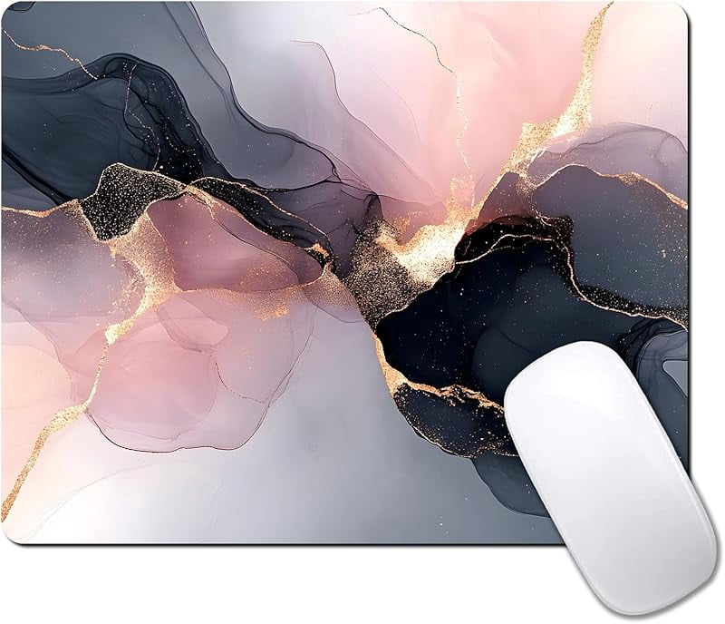 Custom Mouse Pad with Non-Slip Rubber, Small Square Design for Wireless ...