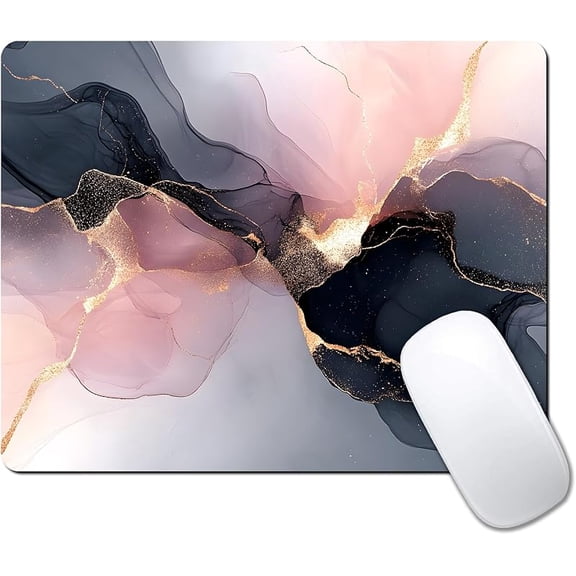 Custom Mouse Pad with Non-Slip Rubber, Small Square Design for Wireless Laptop & Computer Mouse Pads for Desk, 9.5 x 7.9 inch Smooth Surface for Gaming & Office