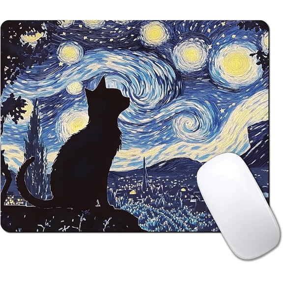 Custom Mouse Pad with Non-Slip Rubber, Small Square Design for Wireless Laptop & Computer Mouse Pads for Desk, 9.5 x 7.9 inch Smooth Surface for Gaming & Office