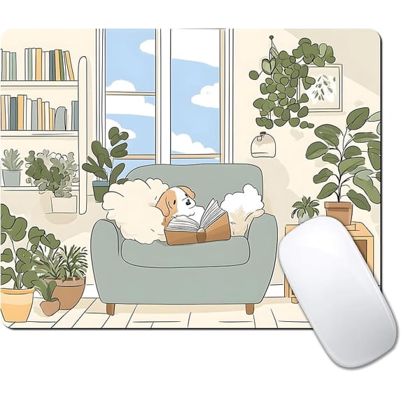 Custom Mouse Pad with Non-Slip Rubber, Small Square Design for Wireless Laptop & Computer Mouse Pads for Desk, 9.5 x 7.9 inch Smooth Surface for Gaming & Office