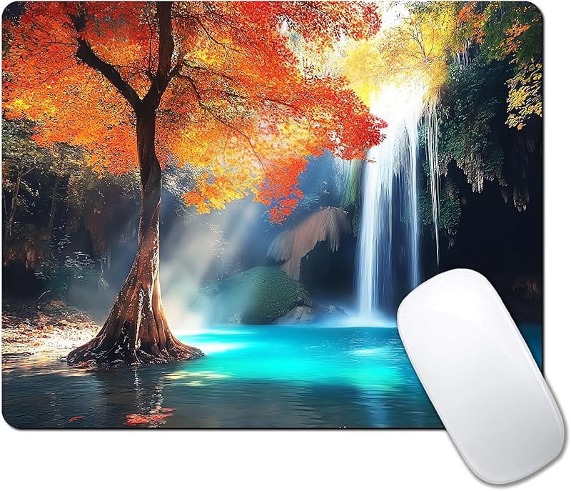 Custom Mouse Pad with Non-Slip Rubber, Small Square Design for Wireless ...