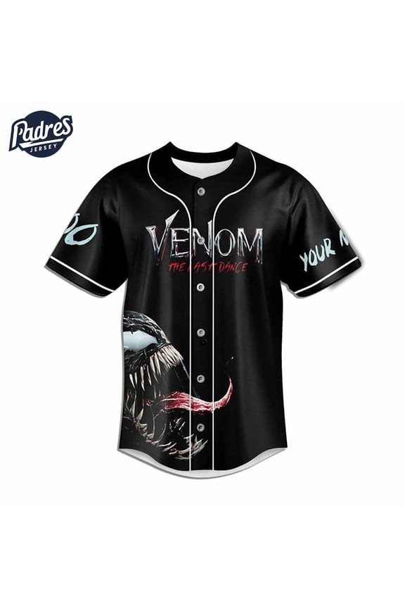 Custom Movie Venom The Last Dance Baseball Jersey