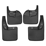 Custom MudFlap For Toyota Hilux 2015-2023, No Drilling Splash Guards Mud Guards Decorative Accessories, 4pc Tire Protector-black