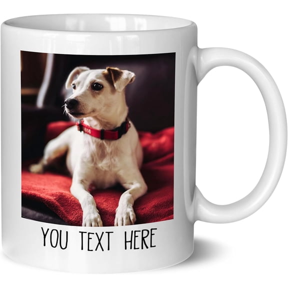 Custom Mug Upload Your Picture Personalized Coffee Mug with Photo Text Name Customized 11 Oz/15 Oz Tea Cup Unique Ideas Gifts for Men Women Mom Dad Couple Girlfriend Boyfriend Friend Family