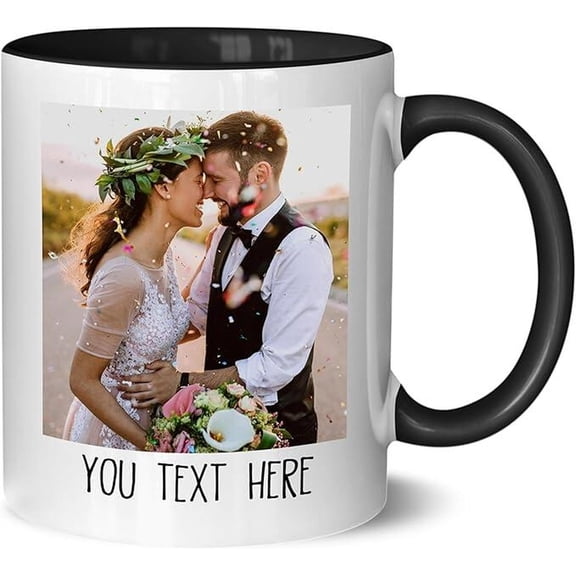 Custom Mug Upload Your Picture Personalized Coffee Mug With Photo Text Name Customized, Bekilab Ceramic Coffee Mug, 11oz 15oz Gift