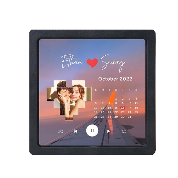 Custom Music Album Fridge Magnet Music Player With Photo Song & Album Cover Unique Customizable Magnet For Refrigerator For Couples Music Lovers & Home
