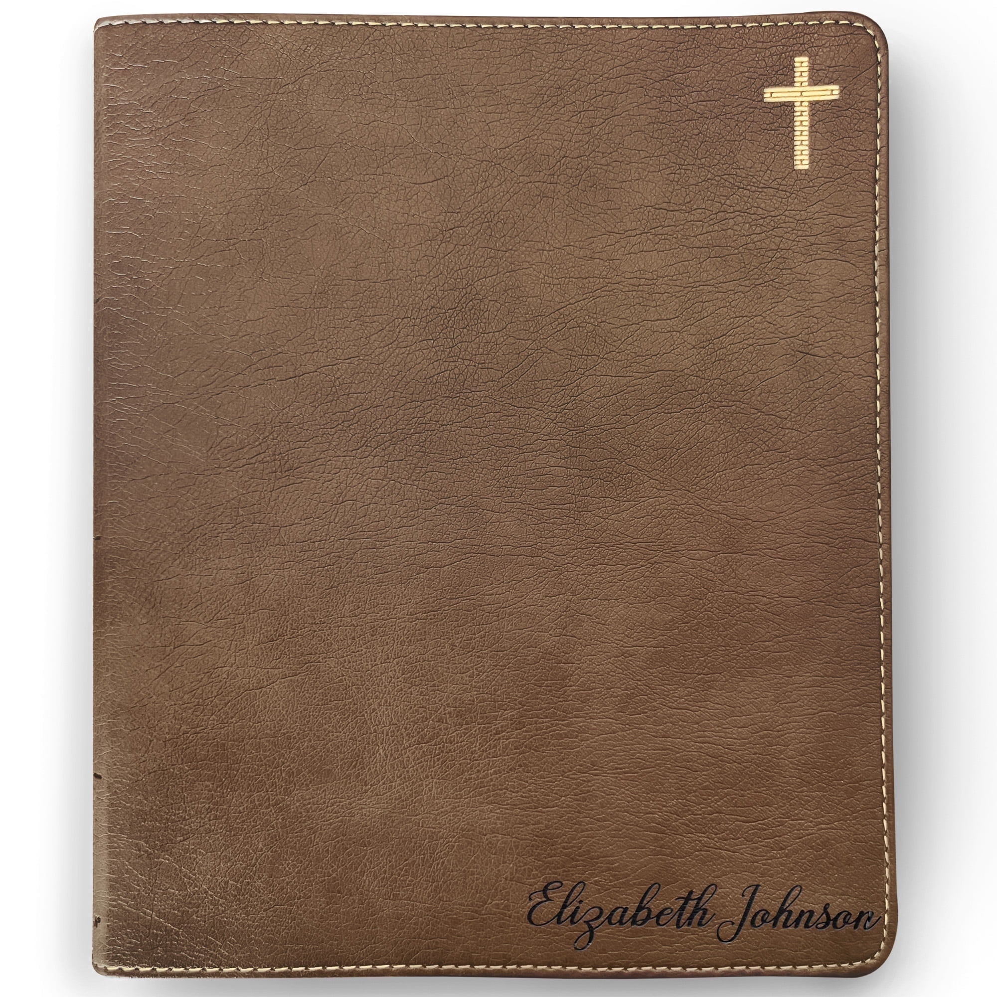 Personalized NIV Journaling Bible – Custom Name Engraved, New International Version, Leathersoft Cover, Baptism & Christian Gift
