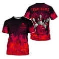 thumbnail image 1 of Custom Name 3D Bowling Shirt, Bowling Shirts for Men, Short Sleeve Shirts for Team Bowling (Red, S), 1 of 10
