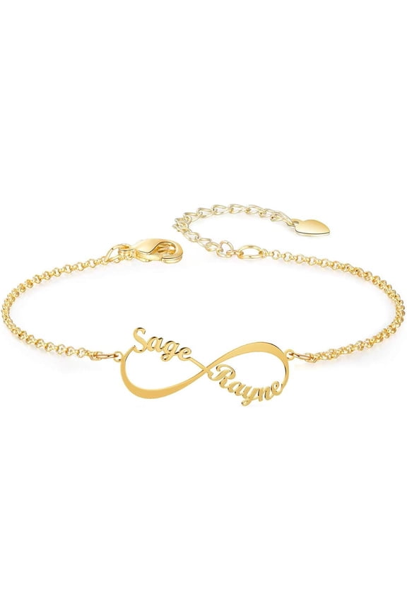 Custom Name Anklet Bracelet Personalized for Women Custom Initial Letters Bracelet Made with Any Names Personalized Names Charm Jewelry Gift for Her Mothers Day