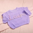 thumbnail image 1 of Custom Name Baby Sweater，Personalized Baby Sweater,Embroidered Name Sweater,Baby Knit Sweater,Cotton Sweater For Newborn Boys And Girls,Baby Gift,3-6 Month, 1 of 5