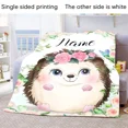 Custom Name Blanket Kawaii Baby Girl Boy Kids Personalized Blankets