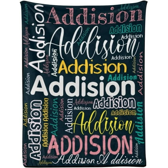 Custom Name Blanket for Kids Adults Personalized Blanket with Name Flannel Blanket Customized Name Blanket for Birthday Valentines Christmas Day (30x40, Pink)