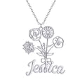 thumbnail image 1 of Custom Name Bohemian Flower Clavicle Chain Necklace For Women Stainless Steel Choker Statement Wedding Bridal Jewelry, 1 of 3