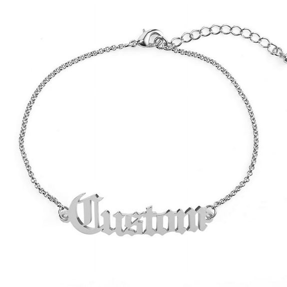 Custom Name Bracelets Personalized, Customized Engraved Bracelet Jewelry Gift for Women
