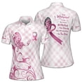 thumbnail image 1 of Custom Name Breast Cancer Month She is The Storm Women's Polo S-5XL, 1 of 7