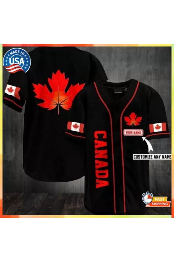 Custom Name Canada 3D BASEBALL JERSEY SHIRT Best Price All Over Print Us - Hot Sale 2026