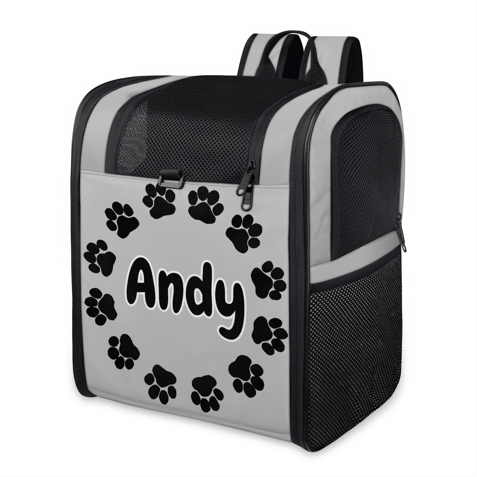Custom Name Cat Carrier Backpack,Peresonalized Pet Backpack for Small Dogs & Cats Under 13lbs,Ventilated Pet Backpack Bag for Camping Biking Hiking Travel