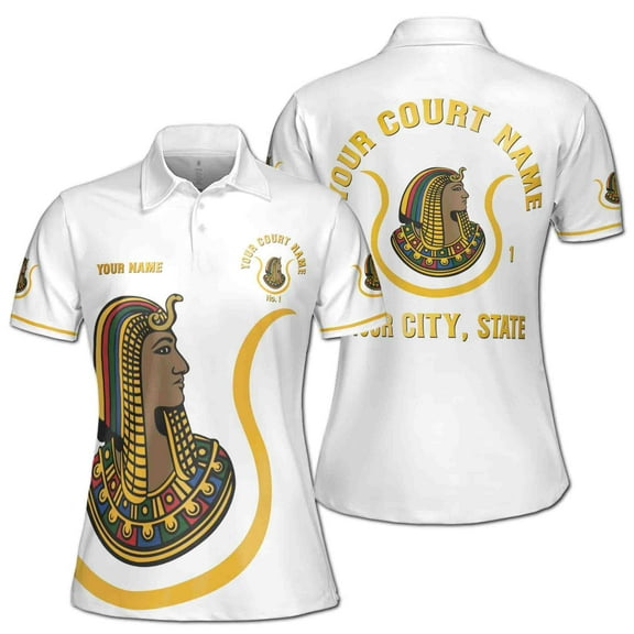 Custom Name Court Name DOI Daughter of Isis Women's Polo Shirt S-5XL