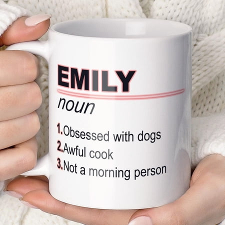 Custom Name Definition Mug Personalized Coffee Gift Funny Birthday Present for Son Friend