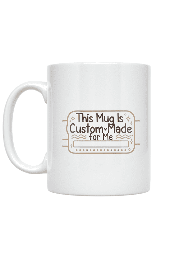 Custom Name Design - Personalized Drinkware Enthusiast - 11 oz Ceramic Coffee Mug