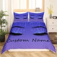 thumbnail image 1 of Custom Name Eyelash Bedding Set For Women Kids Comforter Cover Luxury Glitter Sparkle Eyelashes Ma, 1 of 5