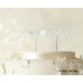 thumbnail image 1 of "Custom Name Glitter Cake Topper Personalized Wedding Cake Toppers Color Option Available 5""-7"" Inches Wide", 1 of 1