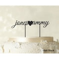 thumbnail image 1 of "Custom Name Glitter Cake Topper Personalized Wedding Cake Toppers Color Option Available 5""-7"" Inches Wide", 1 of 1