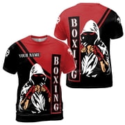Custom Name Kickfit Boxing Apparel, Strong KickBoxing Unisex T-Shirt S-5XL