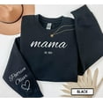 thumbnail image 1 of Custom Name Mama Sweatshirt With Kids Names On Sleeve, Personalized Mom Sweatshirt, 1 of 3