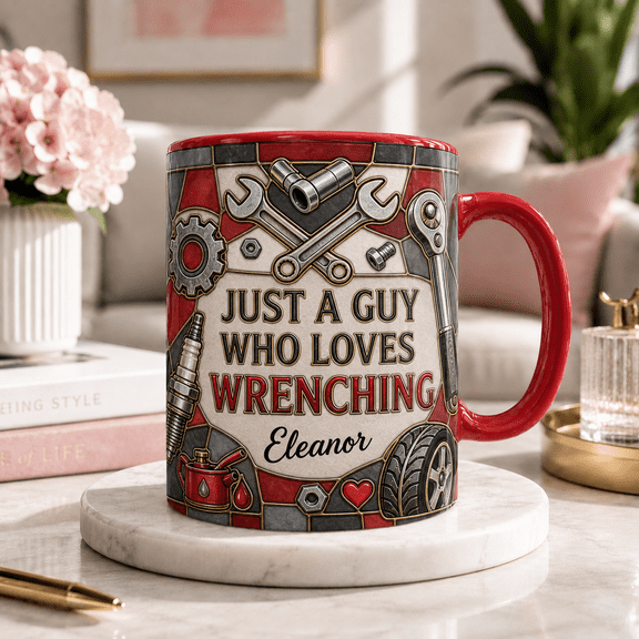 Custom Name Mechanic 3D Effect Mug, Personalized Garage Worker Gift Mug