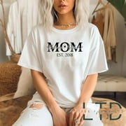 Custom Name Mom Est Shirt, Mother's Day Shirt, Cool Mom Sweatshirt, Gift for Mom, Retro Mama Shirt, Mom Life Tee, Mom Mimi Gigi Aunt Shirt