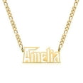 thumbnail image 1 of Custom Name Necklace Personalized Initial Necklaces,Gold, 1 of 3
