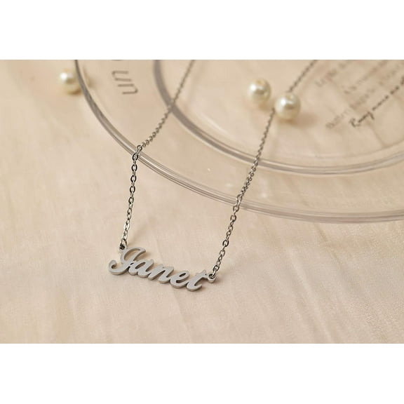 Custom Name Necklace Personalized Silver Gold Customized Women Name Jewelry Stainless Steel[o5025]