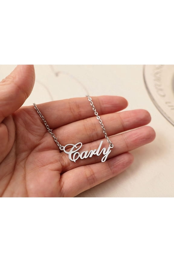 Custom Name Necklace Personalized Silver Gold Customized Women Name Jewelry Stainless Steel[o5042]
