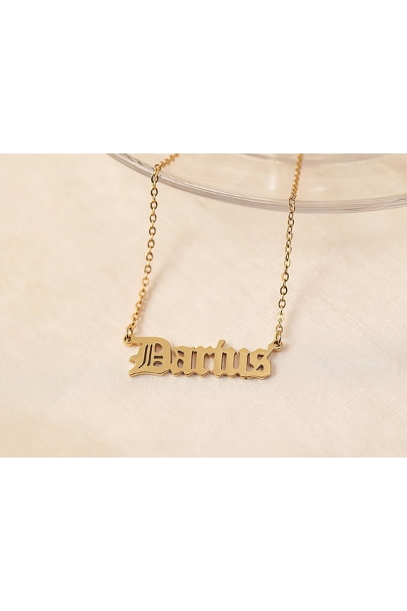 Custom Name Necklace Personalized Silver Gold Customized Women Name Jewelry Stainless Steel[o5078]