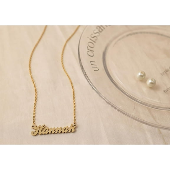 Custom Name Necklace Personalized Silver Gold Customized Women Name Jewelry Stainless Steel[o5081]