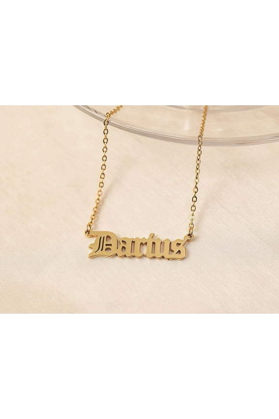 Custom Name Necklace Personalized Silver Gold Customized Women Name Jewelry Stainless Steel[o5099]