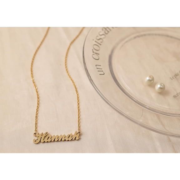 Custom Name Necklace Personalized Silver Gold Customized Women Name Jewelry Stainless Steel[o5117]