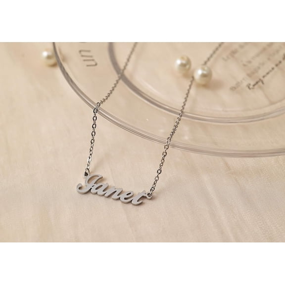 Custom Name Necklace Personalized Silver Gold Customized Women Name Jewelry Stainless Steel[o5215]