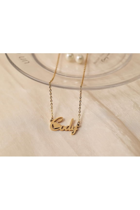 Custom Name Necklace Personalized Silver Gold Customized Women Name Jewelry Stainless Steel[o5317]