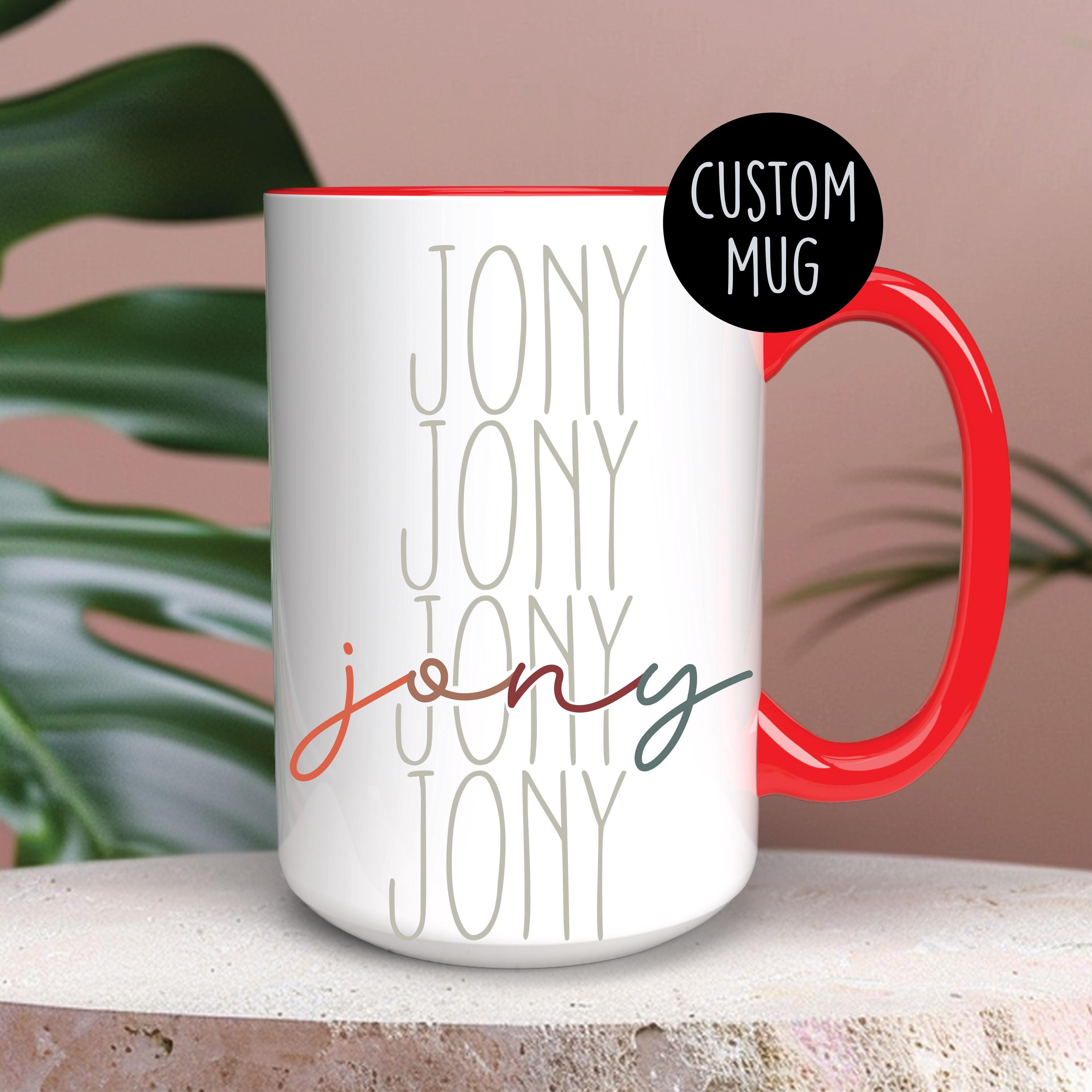 Personalized Name Pattern Custom Name Pattern Coffee Mug, Personalized Office Gift, Graduation or ...