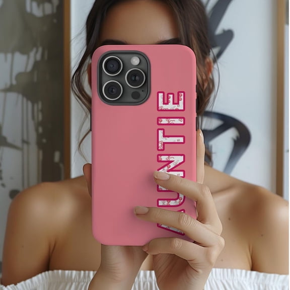 Custom Name Phone Case, Pink Bow Aesthetic iPhone Case, Personalized Cute Monogram Cover, Girly Gift for Her