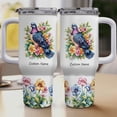 thumbnail image 1 of Custom Name Pigeon Lover Tumbler 40oz – Stainless Steel Travel Coffee Cup with Straw and Handle – Personalized Animal Gift for Women Girls Christmas or Birthday Occasion, 1 of 6