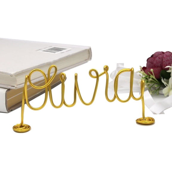 Custom Name Plate for Desk, Personalized Wire Desk Name Plate, Handmade Office Gifts for Coworkers Boss Teacher, Employee Appreciation Gifts,Office Decor for Women Men