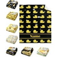 thumbnail image 1 of Custom Name Ruddy Duck Adult duck Blanket Kids Funny Blanket Suitable for Bedroom Living Room bed sofa Crib Couch Chair outdoor All Season Items That Yellow Duck Lovers Will Love 40"x30"for Pets, 1 of 6