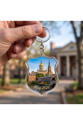 Custom Name Scenic Travel Acrylic Keychain with Skyline or Landmark Design, Personalized Travel Keepsake, Key Ring and Bag Charm for Vacation Memories, Trips, Backpacks, Keys or Gifts