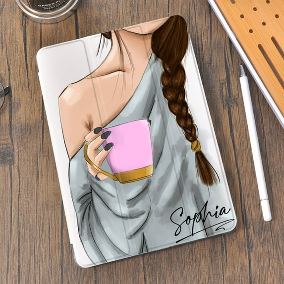 Custom Name Signature for Air 4 Mini 6 10.2 For ipad 8th Generation Case 2020 Pro 11 2021 Pencil Holder 7th Funda Mini 5 Air 2 6th