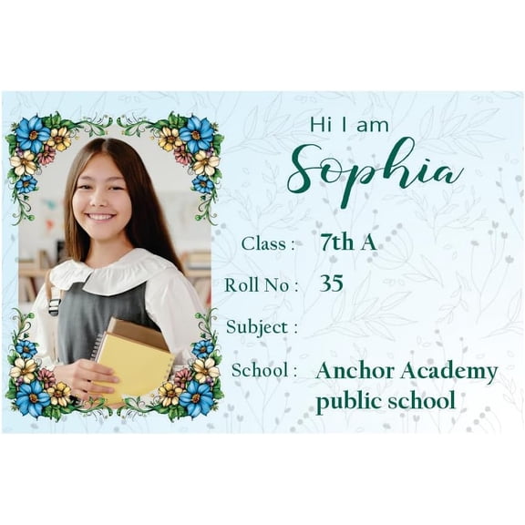 Custom Name Stickers for Children Ideal for Daycare, Preschool, and School Supplies Note Book Diareis Bag Bottle 36 Pcs