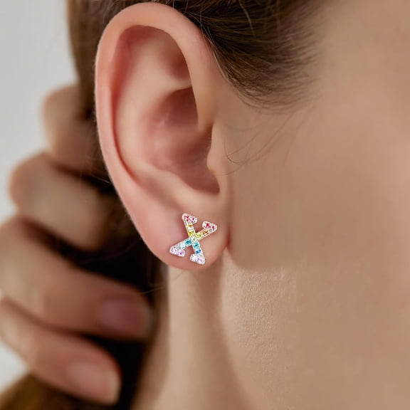 Custom Name Stud Earrings, S925 Sterling Silver Name Earring Studs, Personalized Name Earrings Gift For Women, Customize Y R Own Earring With Name[o2683]